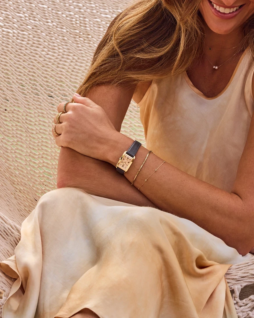 Citizen L Bianca Gold-Tone Dial Apple Leather Strap EW5622-09P